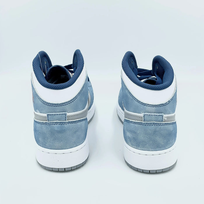 Jordan 1 Mid French Blue Fire Red SA Sneakers