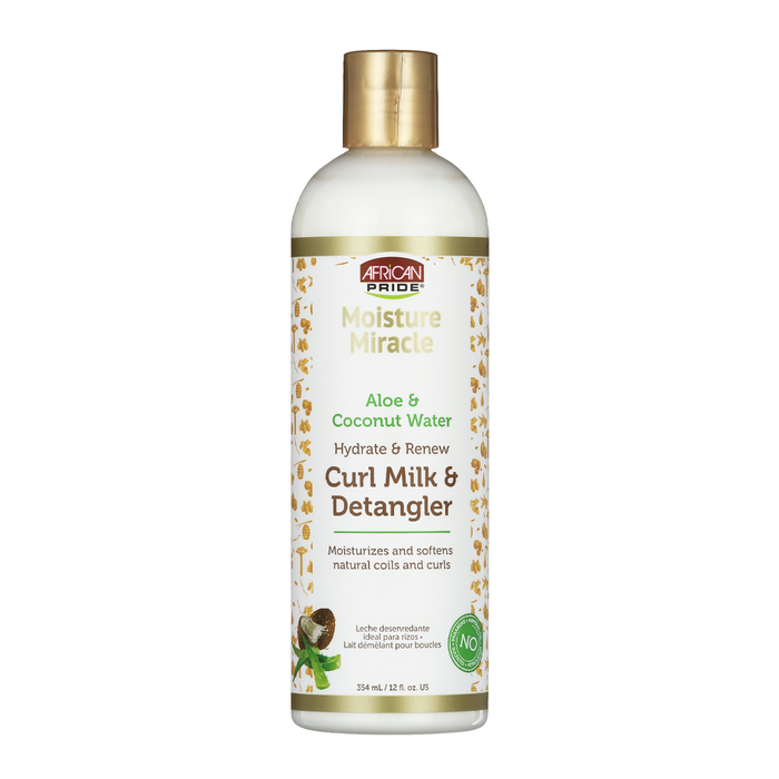 AFRICAN PRIDE Moisture Miracle Curl Milk & Detangler 12oz