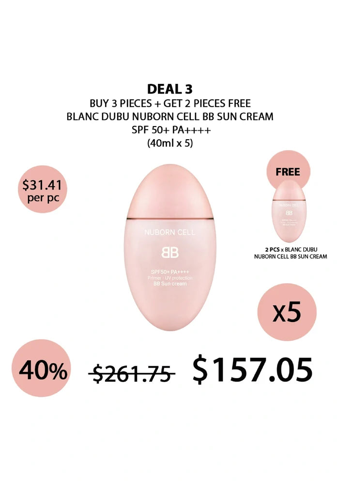 (BUY 3+2 FREE) PINK BLANC DUBU BB CREAM