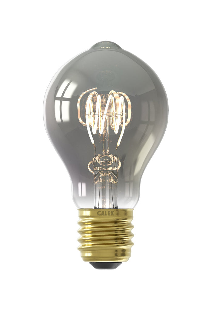 Calex Flex Filament LED Lamp - E27 -A60- Titanium - 4W - Dimmable