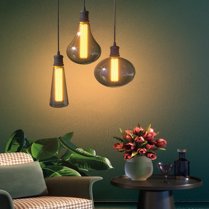Calex Royal Kinna Bulb - E27 - Filament - Titanium