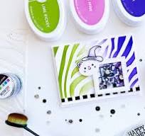 Catherine Pooler - Slimline Stencil - Zebra. Stencil is 4 x 9" in size. Available at Embellish Away located in Bowmanville Ontario Canada. Example by brand ambassador.