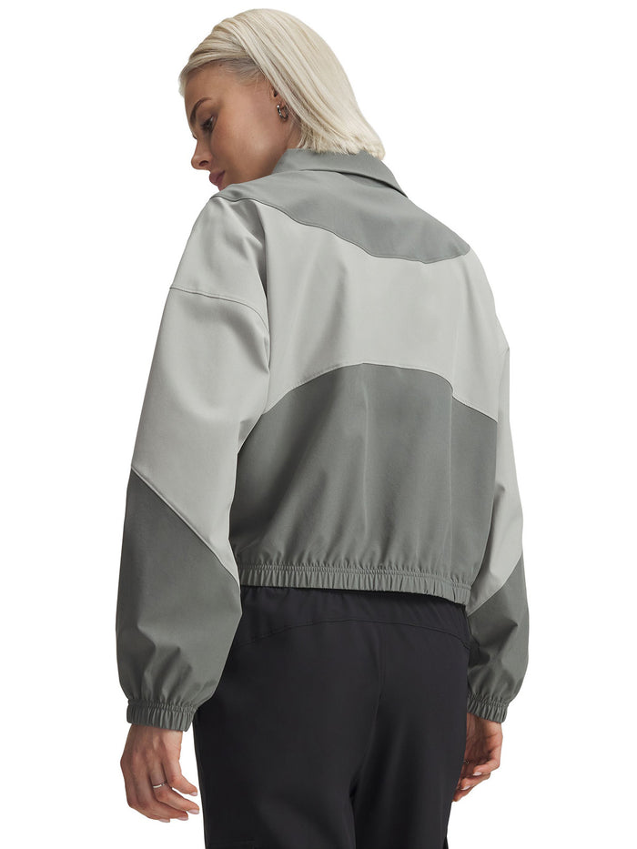 UA Rival Woven Chaqueta verde para mujer