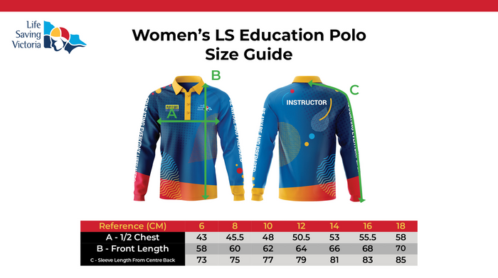Education Long Sleeve Sublimated Polo - Women's Fit