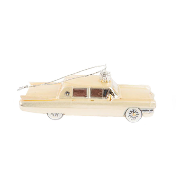 Elvis Presley Cadillac Blown Glass Ornament