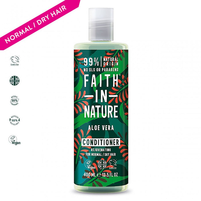 Faith in Nature Organic Aloe Vera Natural Conditioner, 400ml