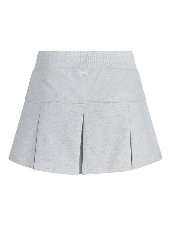 Falda Sport Terry Skort Mujer Gris