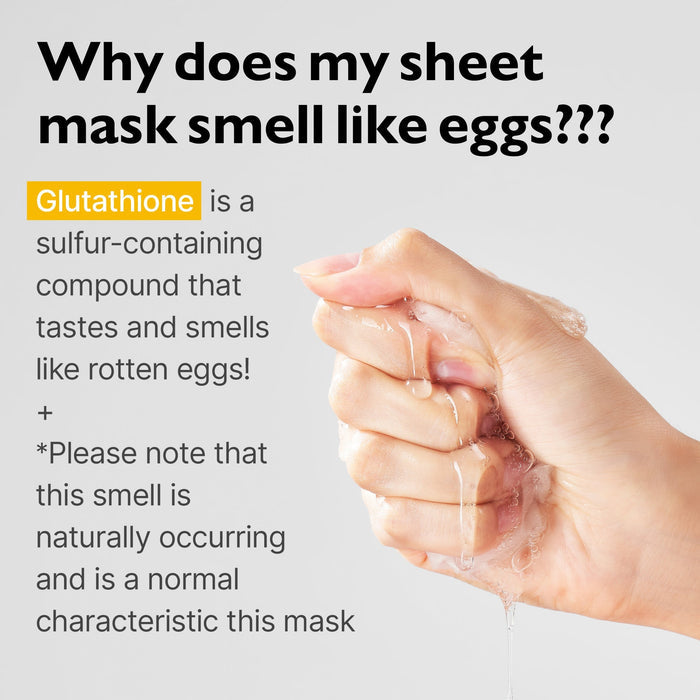 Genabelle Glutathione Brightening Ampoule Mask (1 Sheet) قناع أمبولة الغلوتاثيون لتفتيح البشرة من جينبيل - Princess Cosmetics Qatar