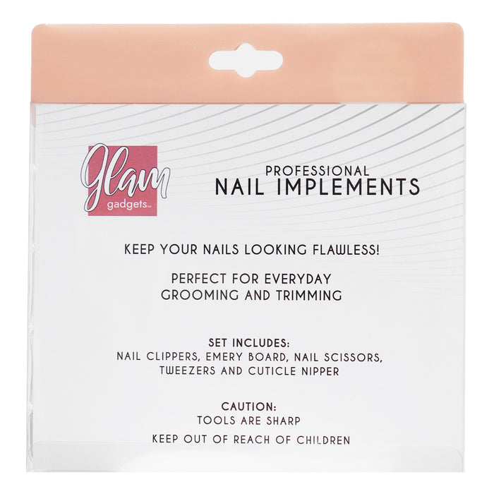 Glam Professional Nail Implements 5pcs