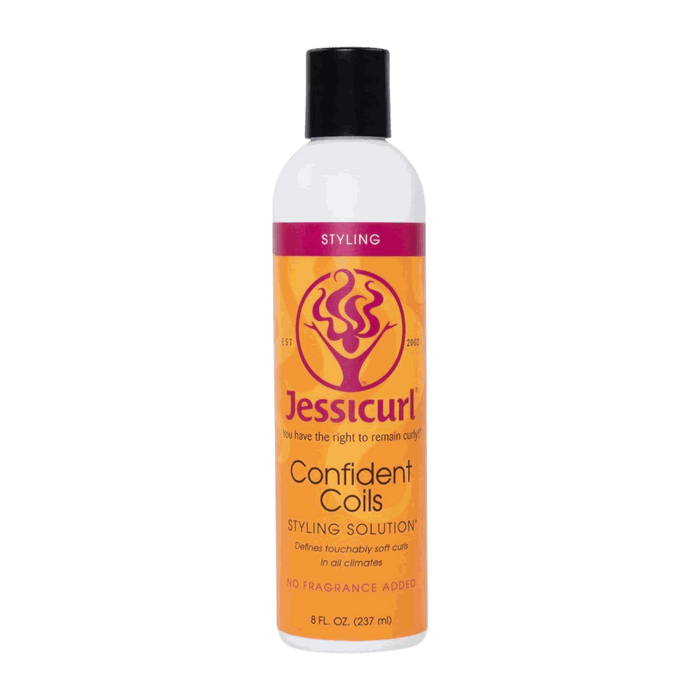 Jessicurl Confident Coils creamy styling solution for defined, soft curls and medium hold