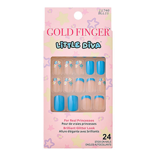 Kiss Gold Finger Little Diva 20 Nails