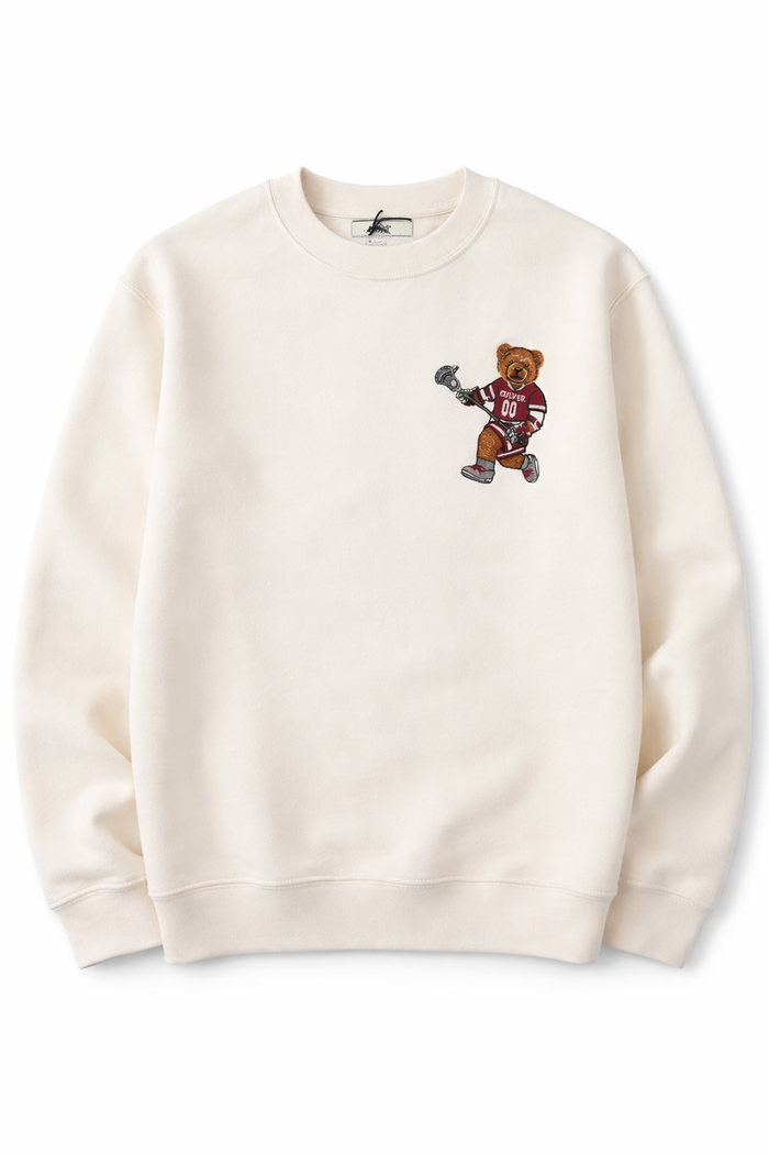 Lacrosse Varsity Bear Crew Dog - Cream
