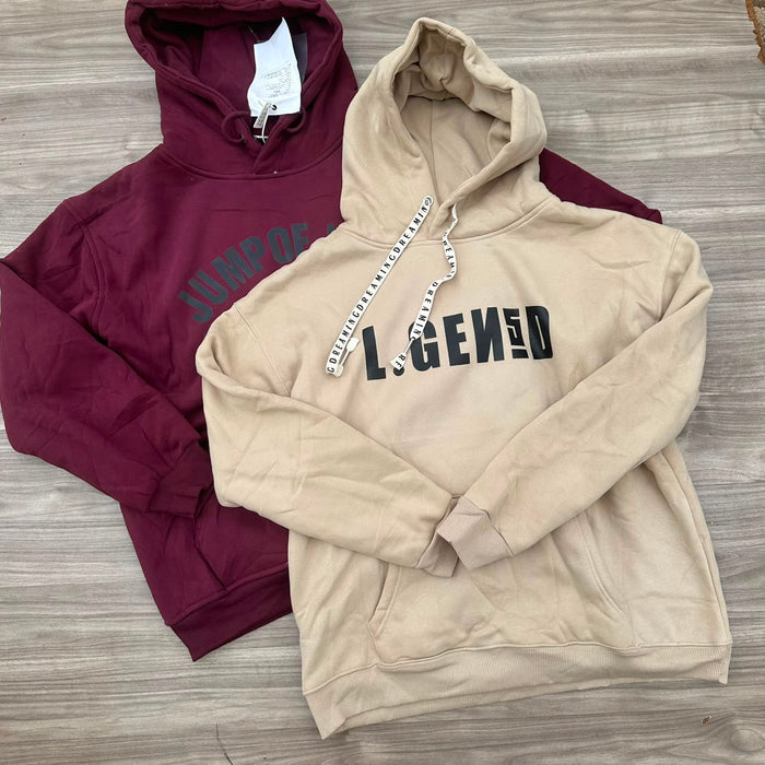 Legend Graphic Hoodie Beige - product shot