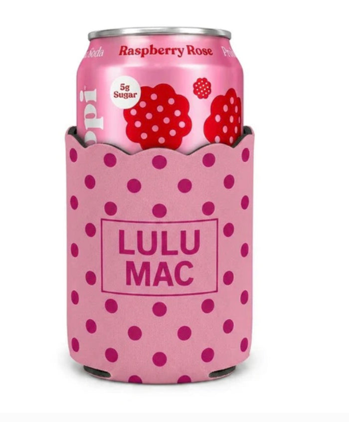 LM-Light Pink Polkadot Koozie