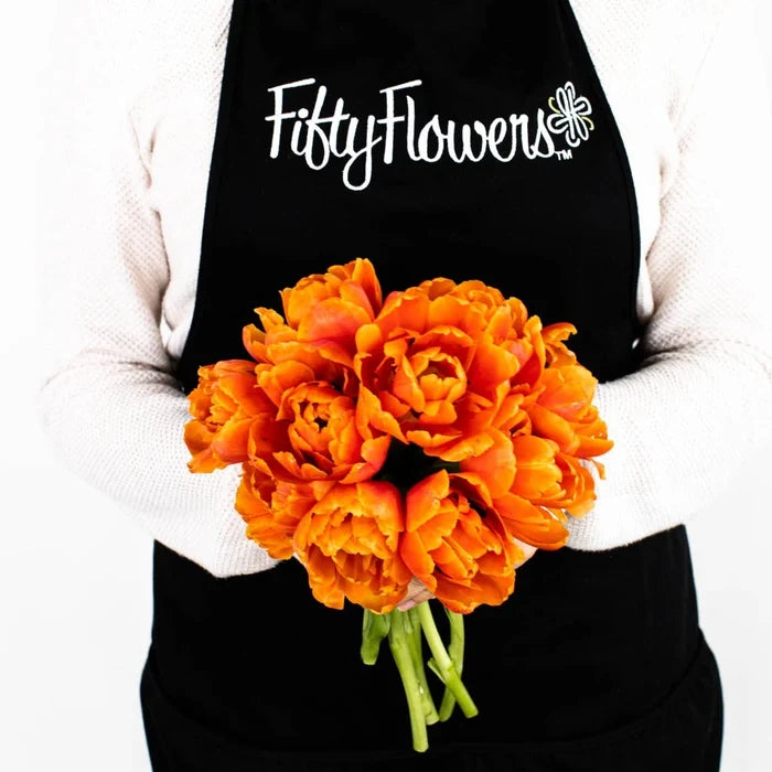 Mandarin Bliss Double Tulip Apron - Image