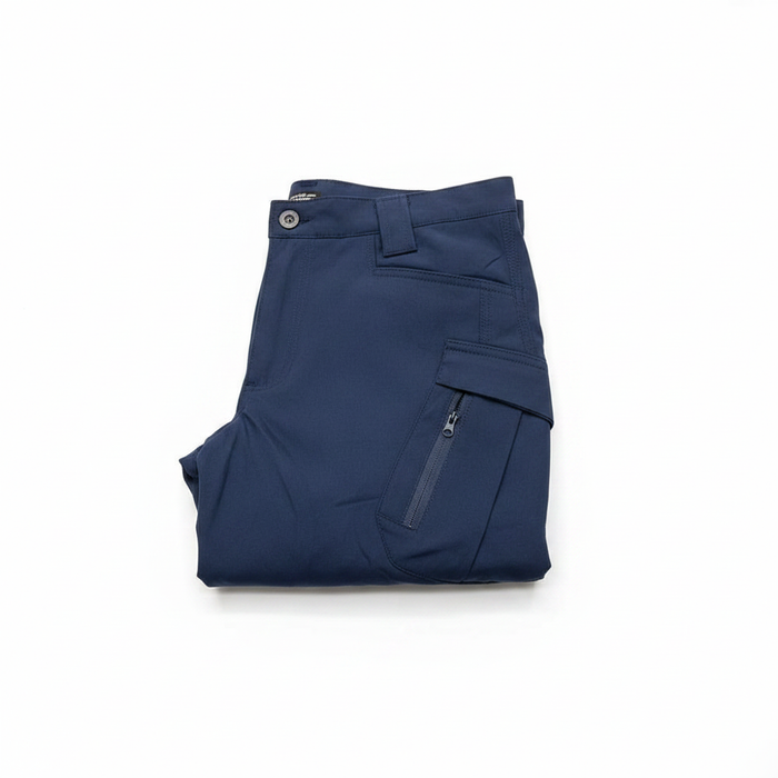 Men's Navy Tactical Cargo Pants - White Background