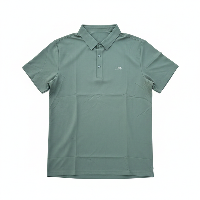 Men's Premium Polo Shirt Sage Green - white background