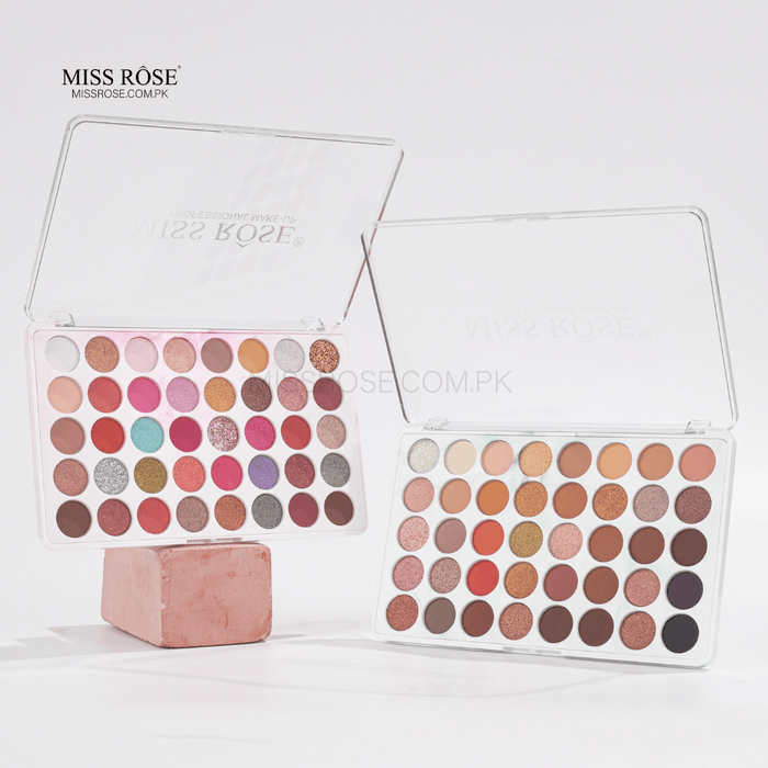 Miss Rose 40 colour Impression Eyeshadow Palette matte, shimmer & glitter in one palette