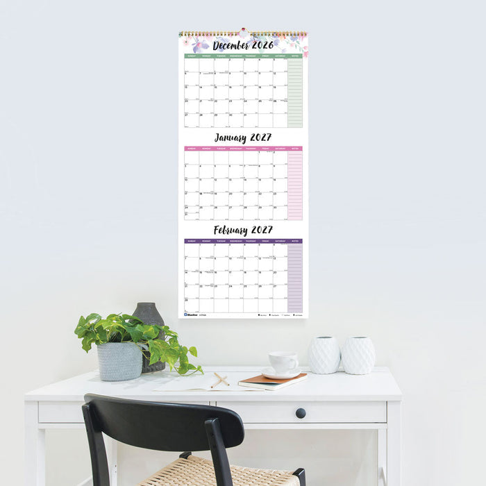 Monthly Wall Calendar, 2027 C171129-27 Blueline