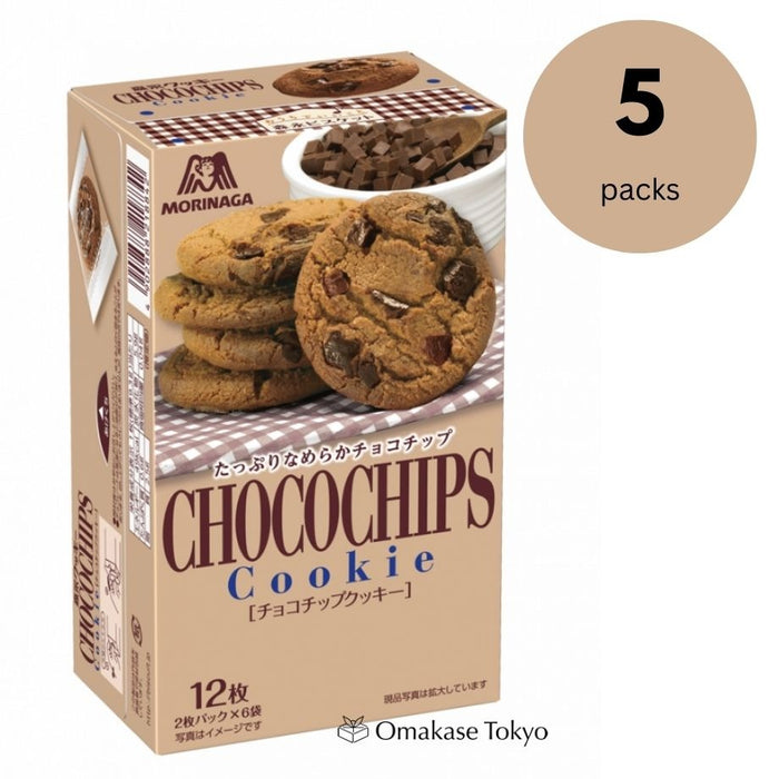 Morinaga Choco Chips Chocolate Cookies (Pack of 5)