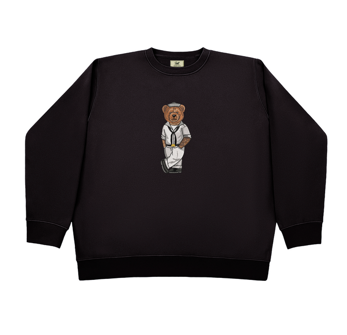 Naval Bear Crew Dog Sweatshirt - Navy