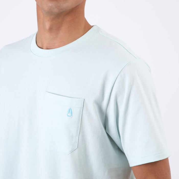 Polera Nixon Men Pocket Light Blue