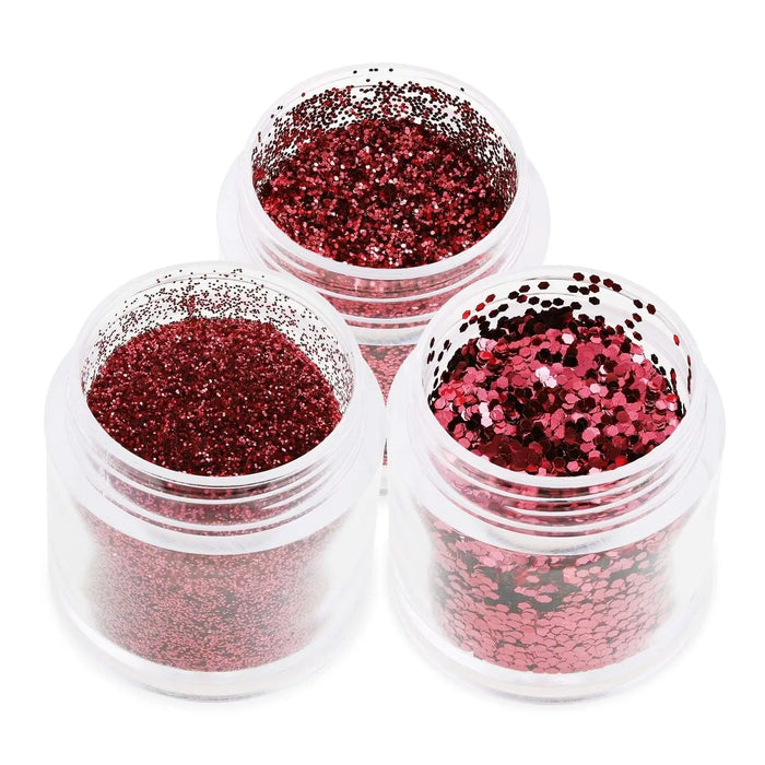 Rosy Posy Nail Glitter - B0909 Naio Nails