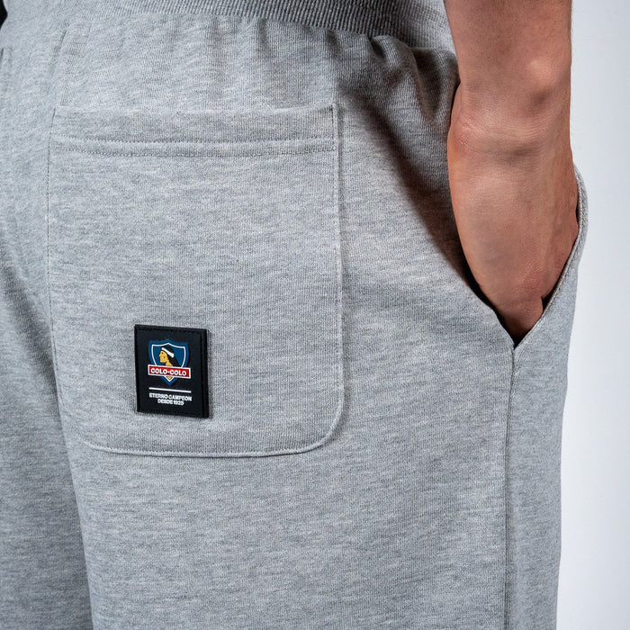 Short de Buzo Colo Colo Urbano Hombre Gris