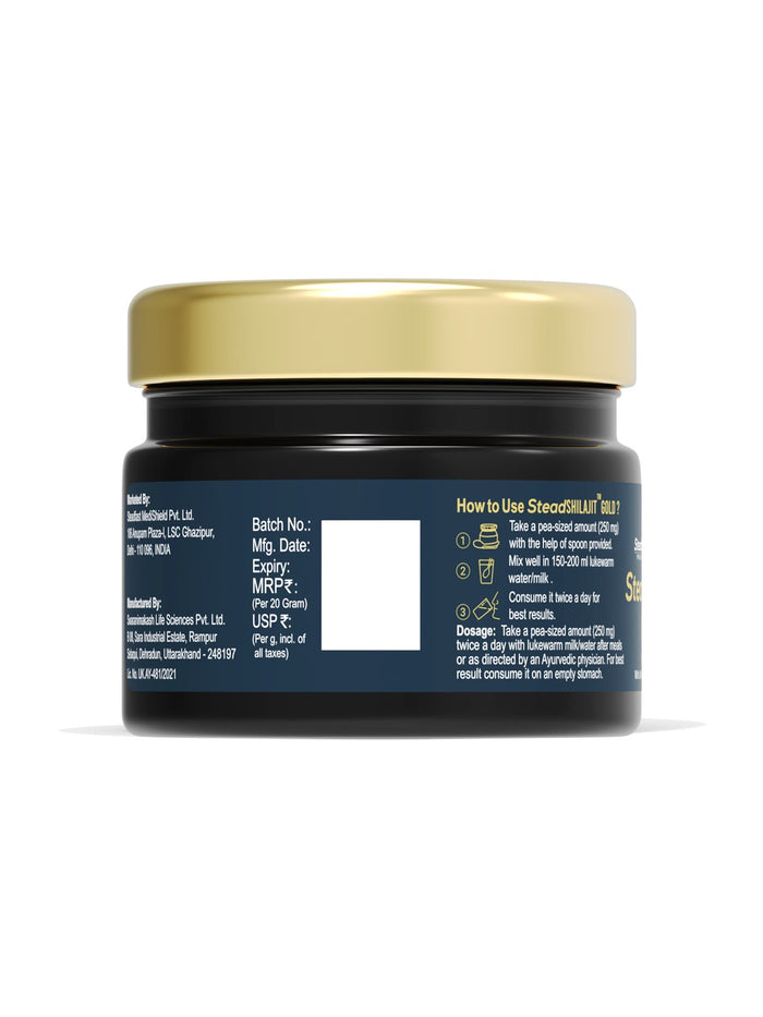 Steadfast Nutrition Stead Shilajit Gold (20 g)
