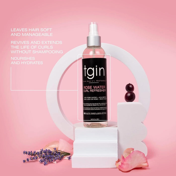tgin Rose Water Curl Refresher 8oz