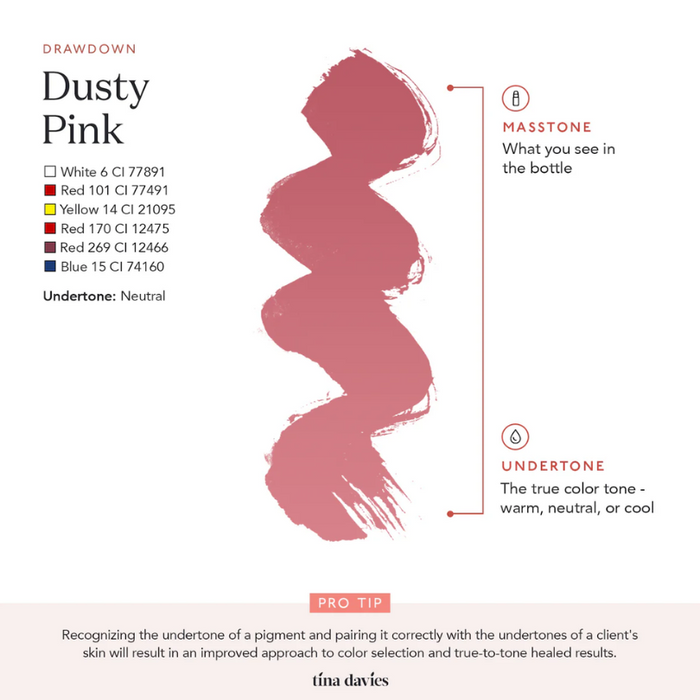 Tina Davies - ENVY LIP Pigment - Dusty Pink 15ml