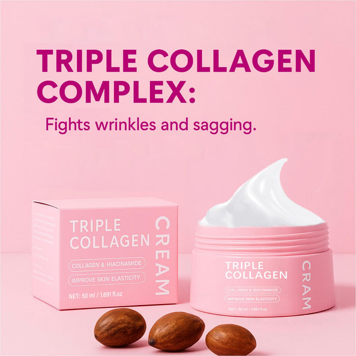 Triple Collagen Egg White Icing 50ml Neutral Package Triple Collagen Cream Liana Skincare