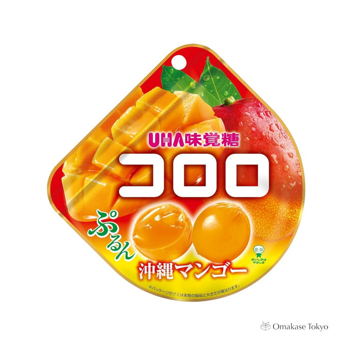 UHA Mikakuto Kororo Okinawa Mango, 40g x 6 Bags