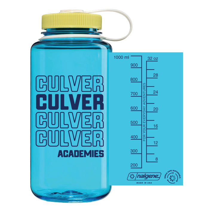 Wide Mouth Water Bottle - Blue Atoll - 32oz