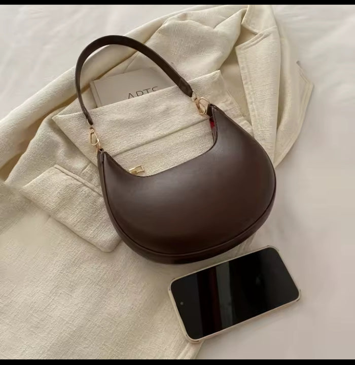 Women's Crescent Half-Moon Shoulder Bag