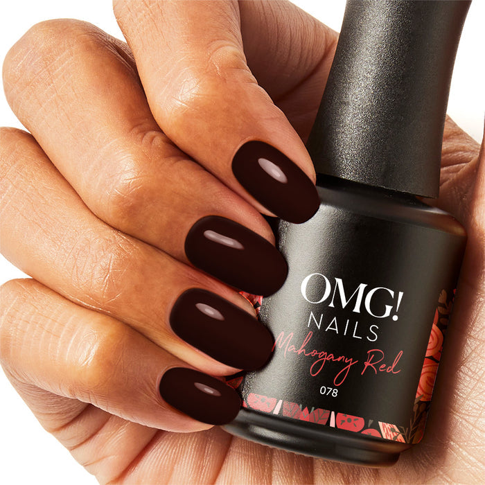 078 Mahogany Red Gel Polish