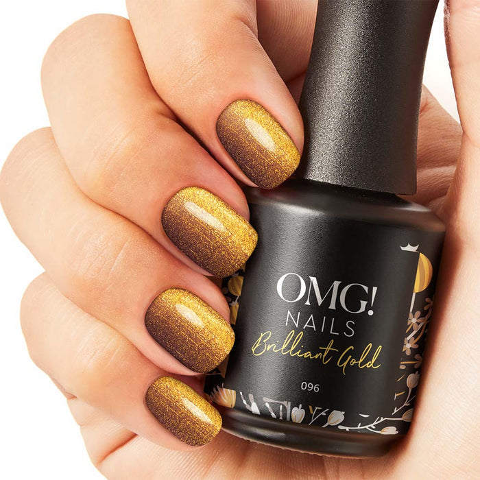 096 Brilliant Gold Gel Polish