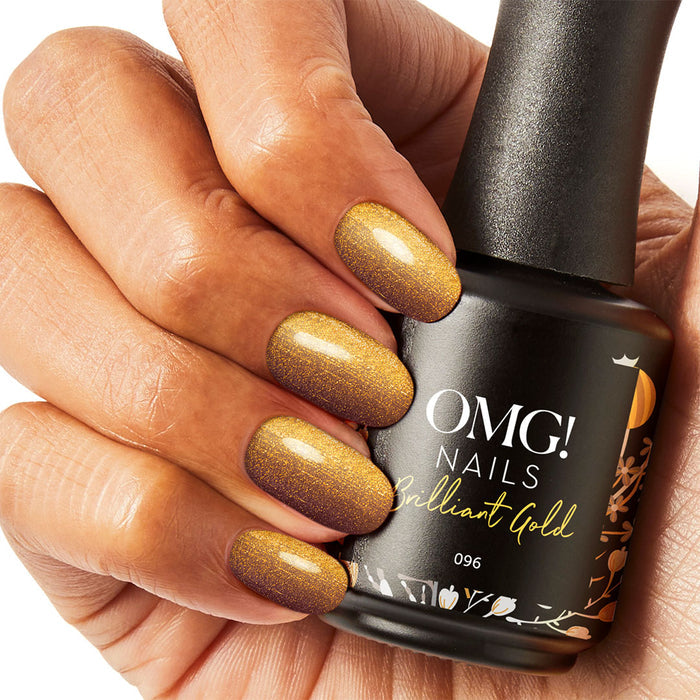 096 Brilliant Gold Gel Polish
