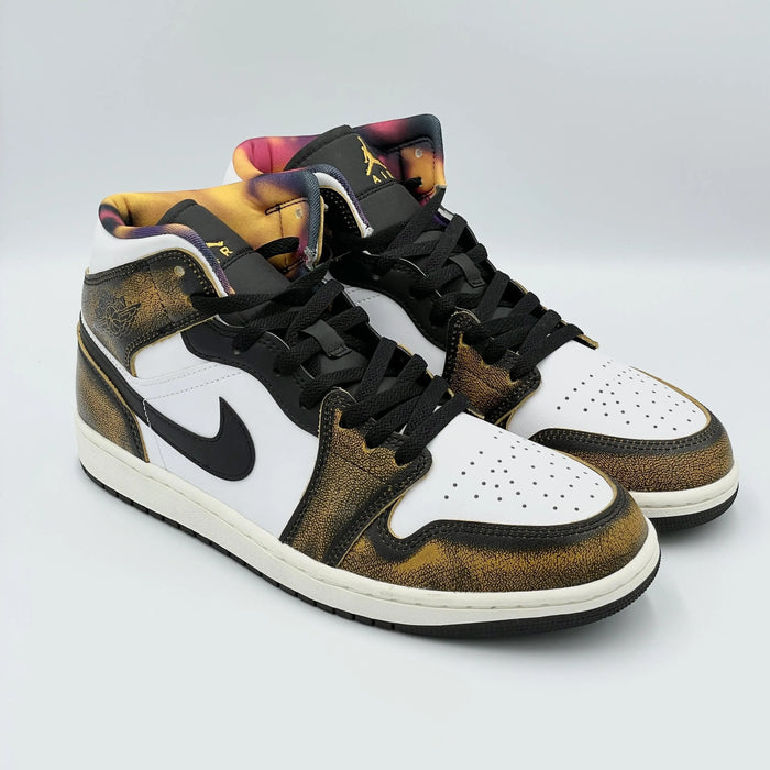 Jordan 1 Mid Orange Wear Away  SA Sneakers