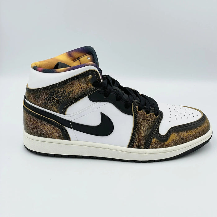 Jordan 1 Mid Orange Wear Away  SA Sneakers