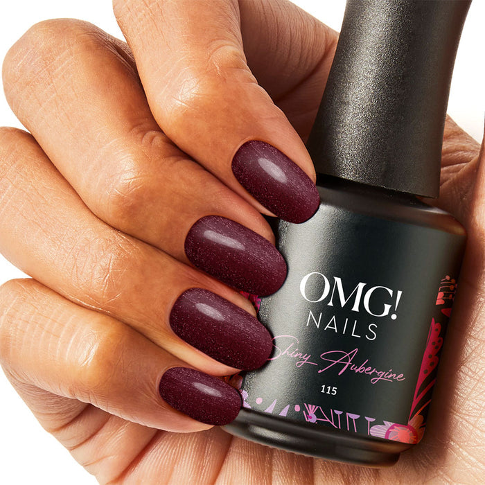 115 Shiny Aubergine Gel Polish