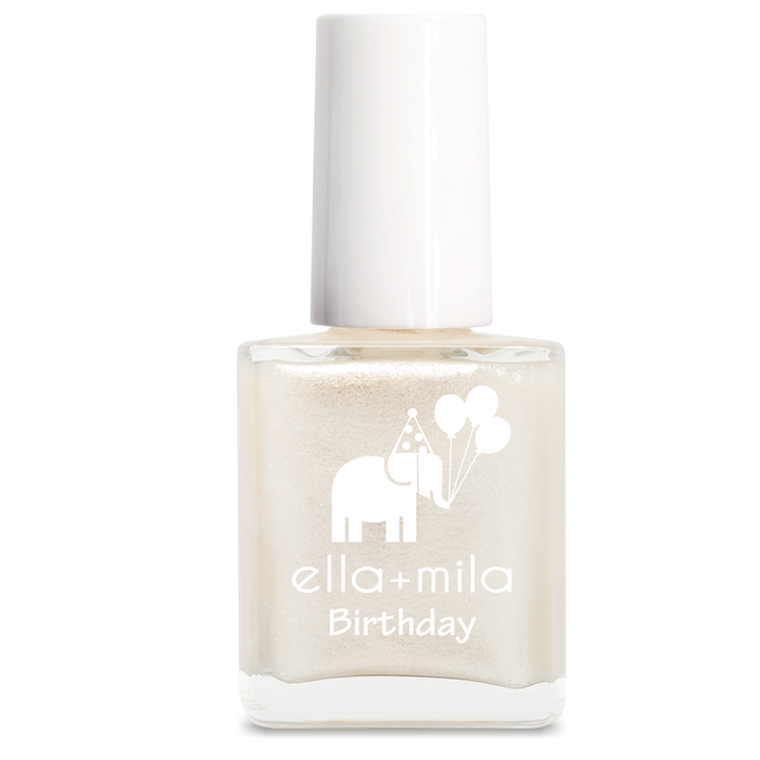 12th Era pearly white shimmer nail polish bottle – ella+mila Birthday