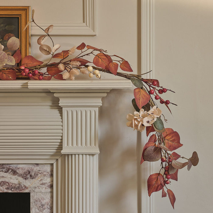 1.5m Pre Lit Berry Harvest Autumn Garland