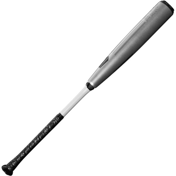 The used 2024 DeMarini The Goods (-5) USSSA Baseball Bat features a black grip handle and silver X14 Alloy Barrel, shown on a white background. Model: WBD2471010, brand: DeMarini.