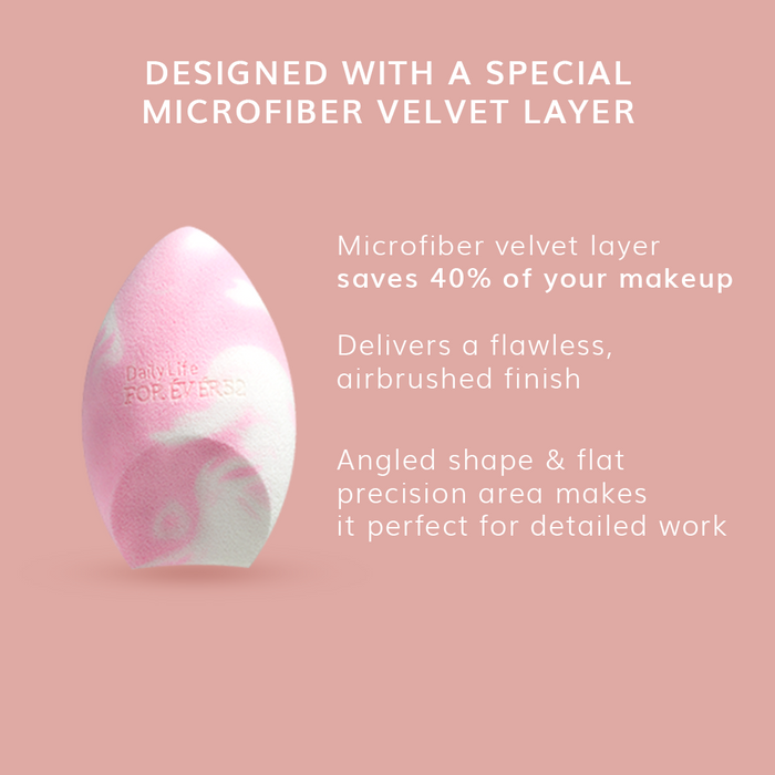 A Skin-Like Blend Contour & Baking Sponge