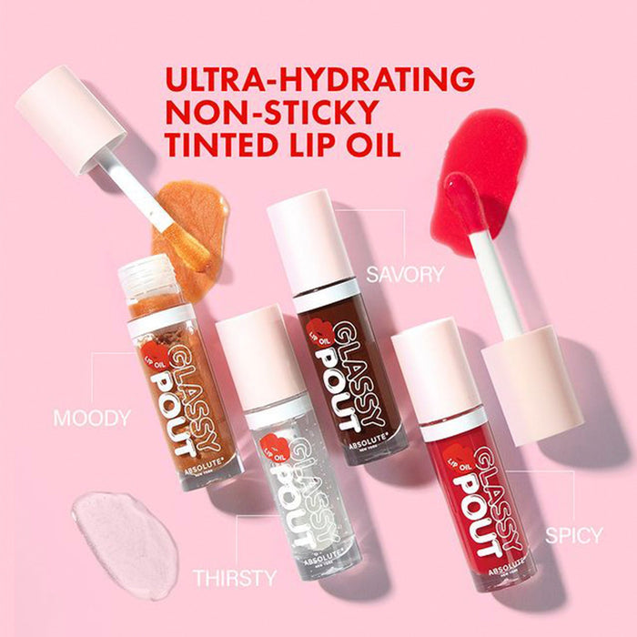 Absolute New York Glassy Pout Lip Oil 0.23oz/ 6.6ml - ikatehouse