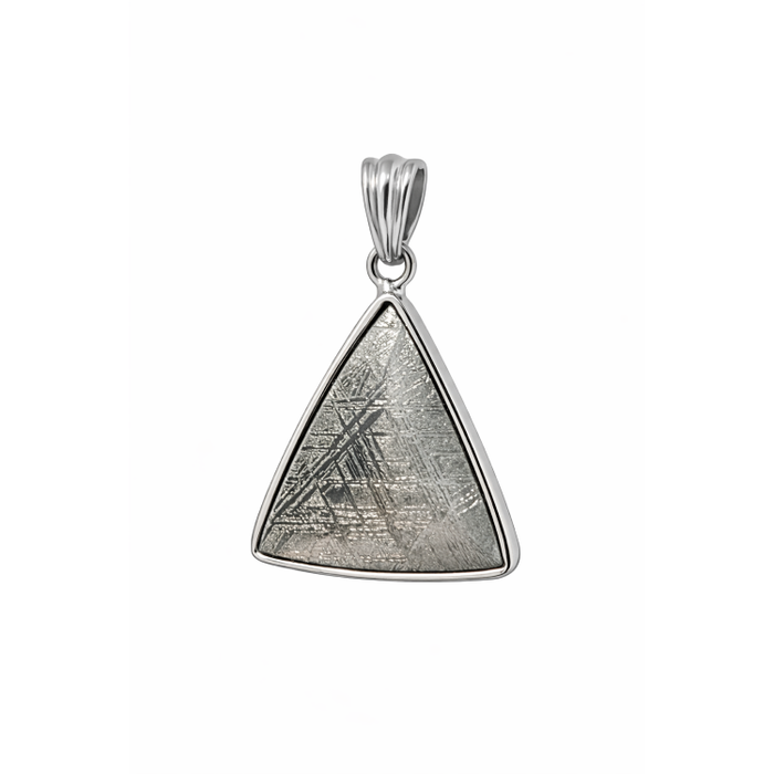 Aletai Meteorite Pendant with Sterling Silver Frame