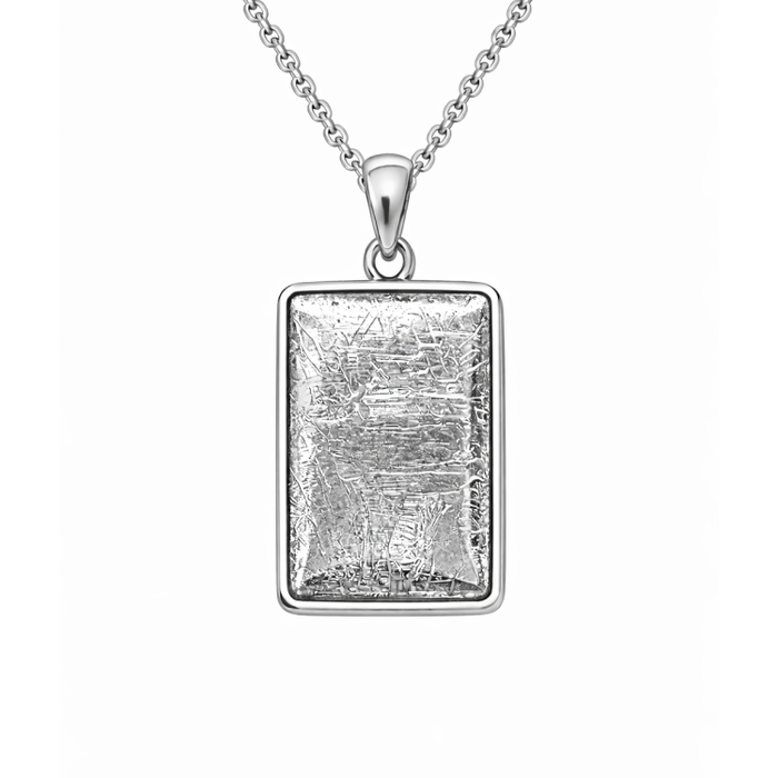 Aletai Meteorite Pendant with Sterling Silver Frane