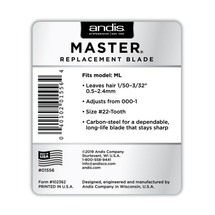 Andis Master 22-Tooth Replacement Blade