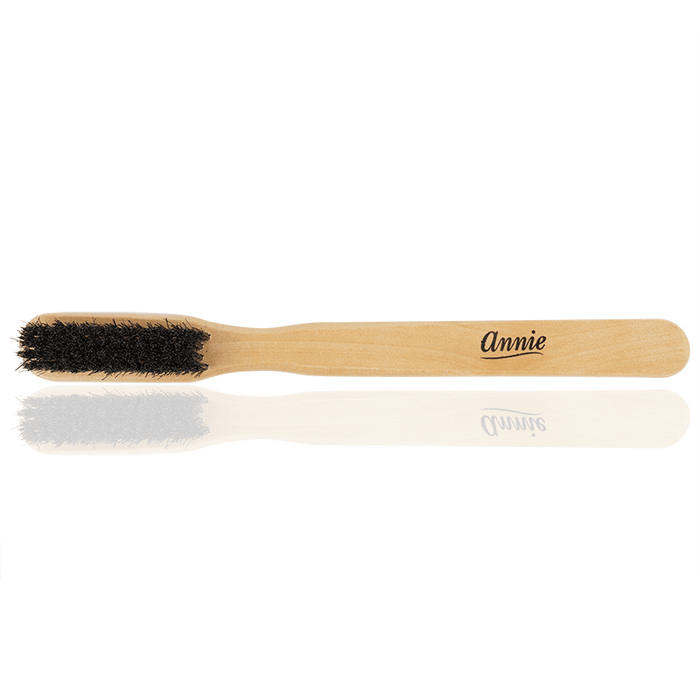 Annie Ultimate Edge Brush 100% Boar Bristle, 1 Count, Light Brown